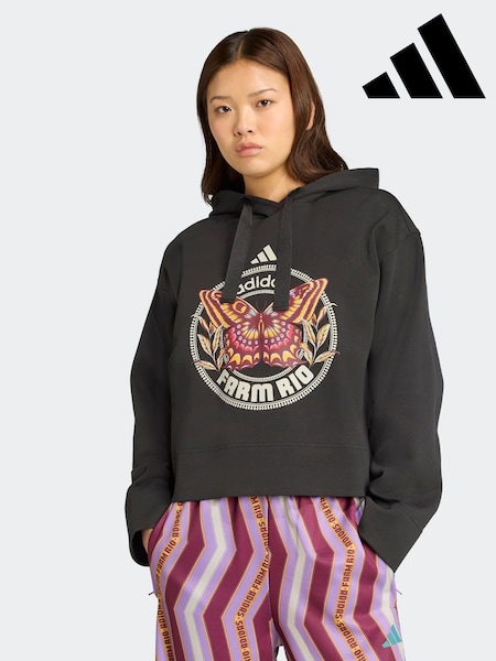 adidas Black x Farm Hoodie (AR1056) | £55
