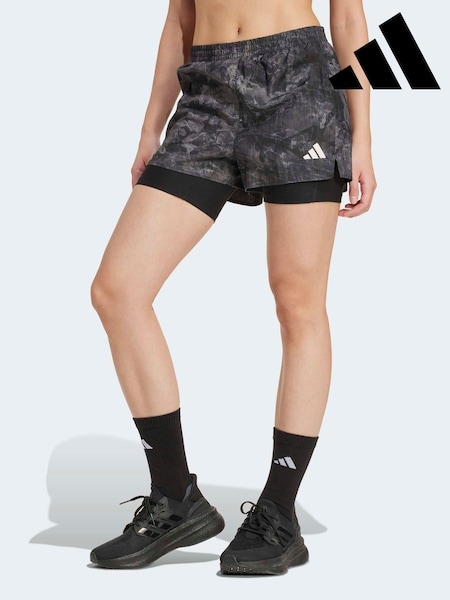adidas Grey Own The Run 2in1 Shorts (AR1223) | £45