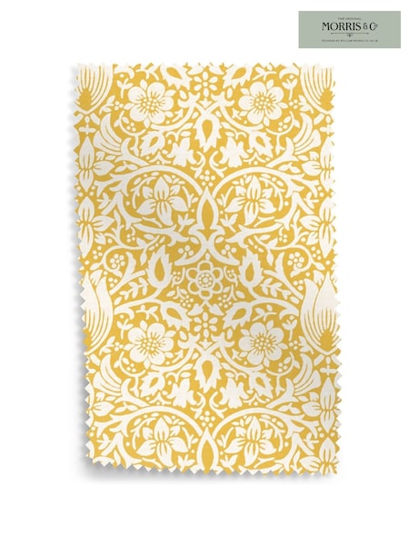 Morris & Co Sunflower Yellow Borage by Morris and Co Upholstery Swatch (AR1329) | £0