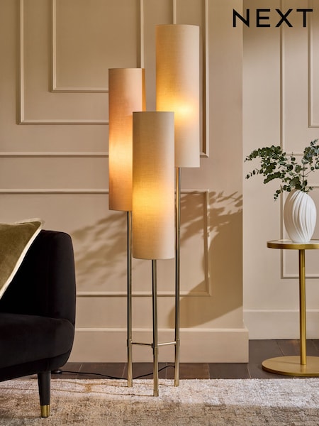 Champagne Gold Rico 3 Light Floor Lamp (AR1562) | £115