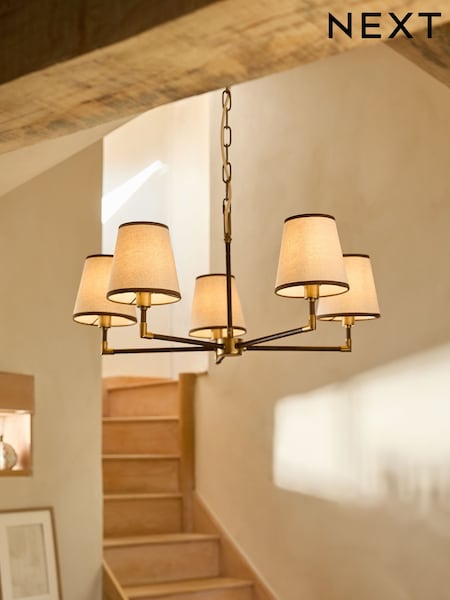 Brass Bentham 5 Light Chandelier (AR1578) | £150