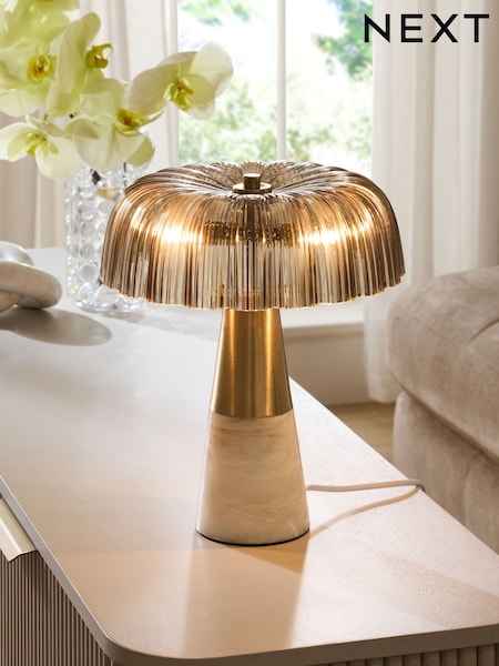 White Ferrara Table Lamp (AR1633) | £80