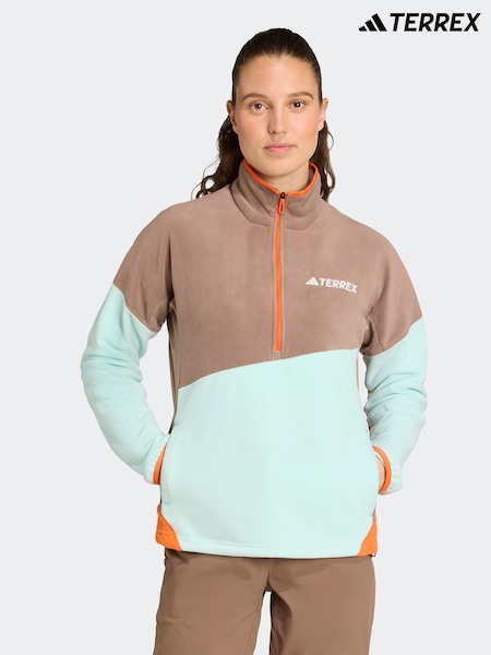 adidas Brown Terrex Multi Fleece Sweat top (AR1837) | £65