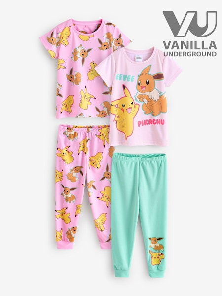 Vanilla Underground Pink Girls Pokemon Pyjamas 2 Pack (AR1903) | £32