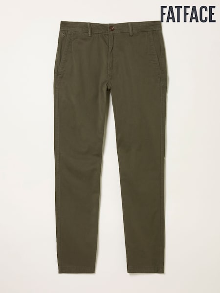 FatFace Dark Green Modern Coastal Chinos (AR2351) | £49.50
