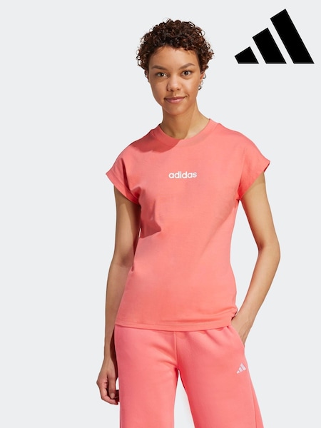 adidas Red Marun Essentials Single Jersey T-Shirt (AR2593) | £15