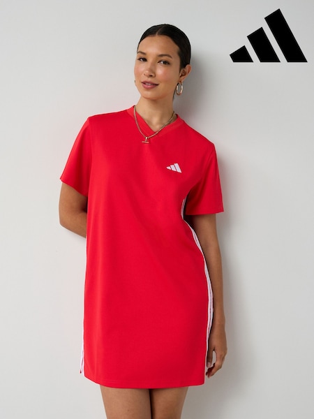 adidas Red 3-Stripes Shift Dress (AR2610) | £38