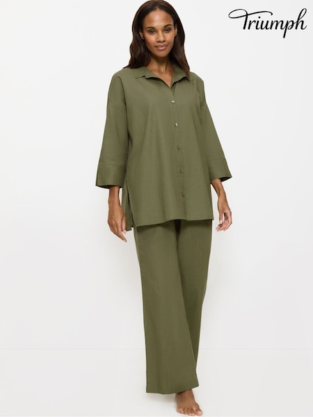 Triumph Green Summer Wear 100% Cotton Trousers (AR2643) | £38