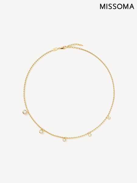 Missoma Gold (Metal) Interstellar Drop Choker Necklace (AR2722) | £125
