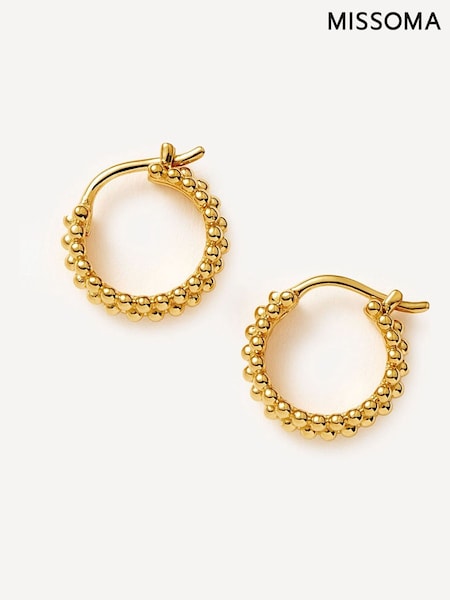 Missoma Gold Tone Baya Small Hoop Earrings (AR2725) | £80