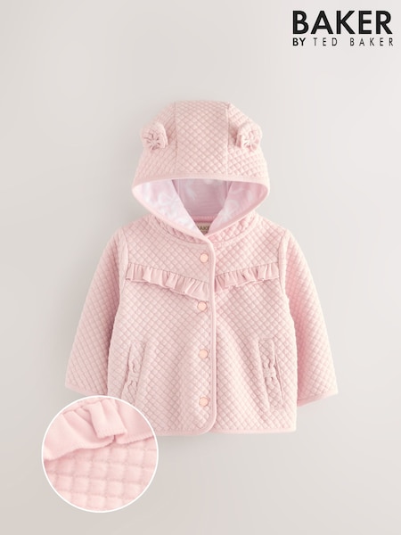 Baker by Ted Baker Lurex Quilted Hooded Jacket (AR2917) | £32 - £35