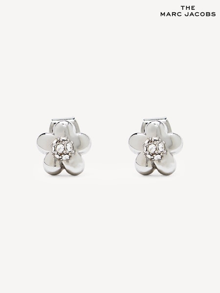 Marc Jacobs Silver Tone Daisy Micro Earrings (AR2940) | £60