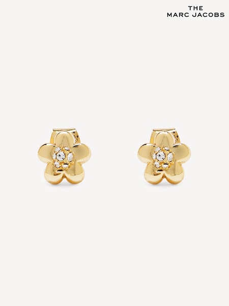 Marc Jacobs Gold Tone Daisy Micro Earrings (AR2941) | £60