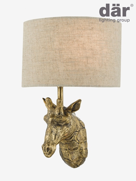 Dar Lighting Matt Gold Sophie Wall Light (AR3063) | £87