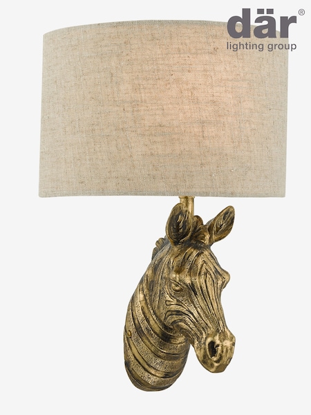 Dar Lighting Matt Gold Abby Wall Light (AR3096) | £89