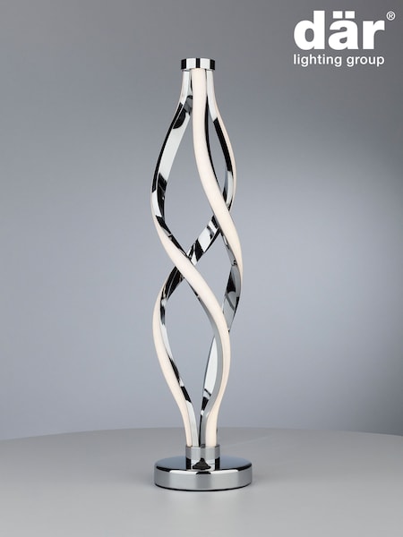 Dar Lighting Polished Chrome Opal Jive Table Lamp (AR3115) | £142