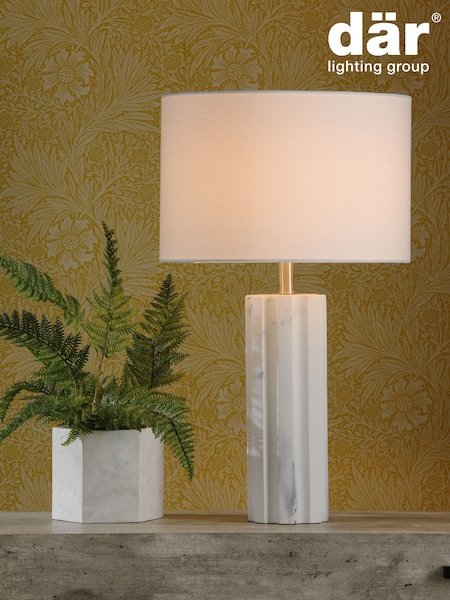 Dar Lighting Marble Effect Erebus Table Lamp (AR3123) | £130