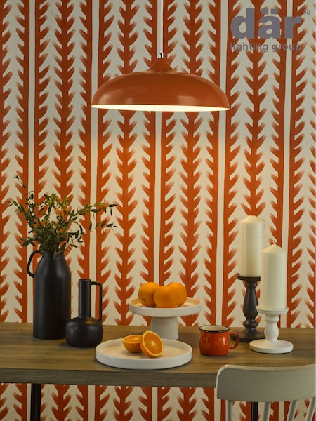 Dar Lighting Orange Kaelan Pendant Ceiling Light (AR3141) | £52