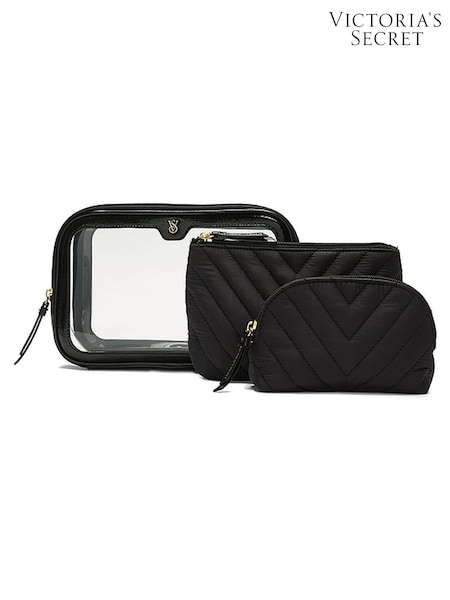 Victoria's Secret Black Travel Trio Makeup Bag (AR3650) | £35