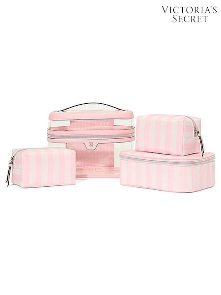 Victoria's Secret Iconic Stripe Pink 4 in 1 Makeup Bag (AR3659) | £45