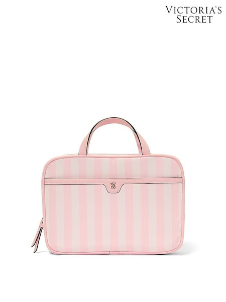 Victoria's Secret Iconic Stripe Pink Jetsetter Hanging Makeup Bag (AR3684) | £39