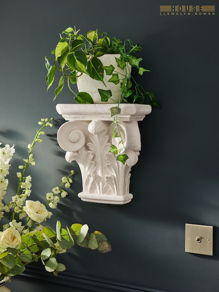 Laurence Llewelyn-Bowen Ivory Column Scroll Shelf (AR3879) | £35