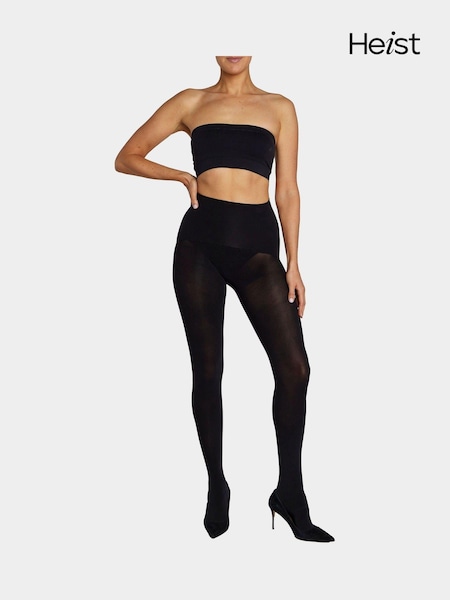 Heist The Eighty Contour Shaping Opaque Black Tights (AR3973) | £45