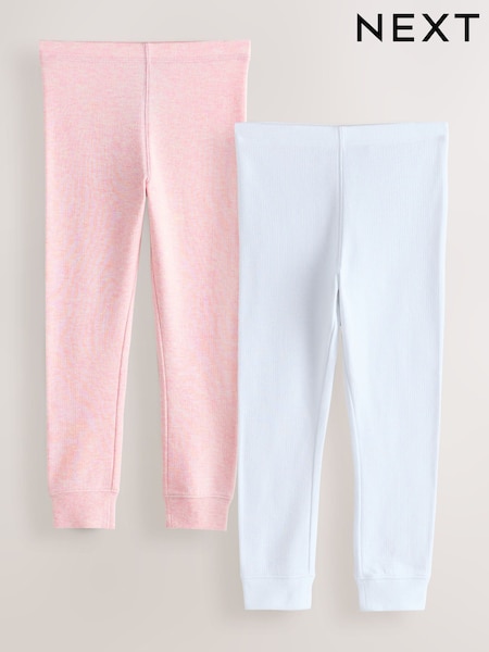 White/Pink Thermal Leggings (2-16yrs) (AR3992) | £15 - £21