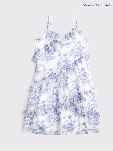 Ruffle Strappy Chiffon Mini Dress (AR4516) | £42
