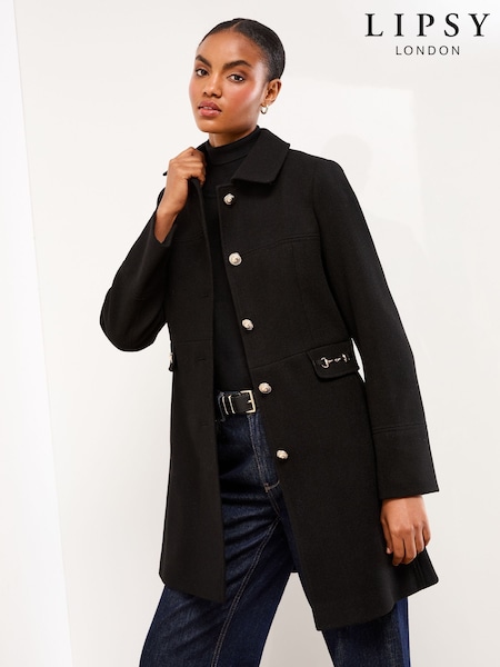Lipsy Black Dolly Coat (AR4833) | £88