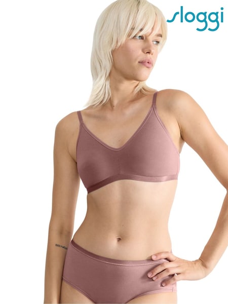 Sloggi Go Daily Cotton Highwaist Beige Briefs (AR4877) | £22