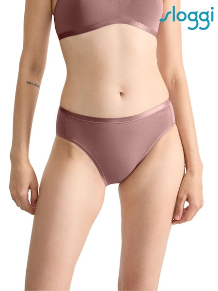 Sloggi Go Daily Cotton Highwaist Beige Briefs (AR4882) | £26