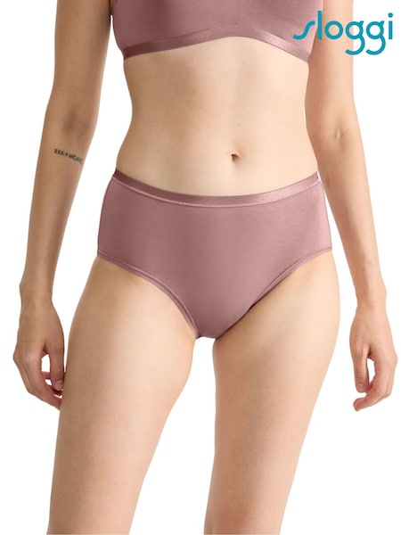 Sloggi Go Daily Cotton Highwaist Beige Briefs (AR4901) | £26