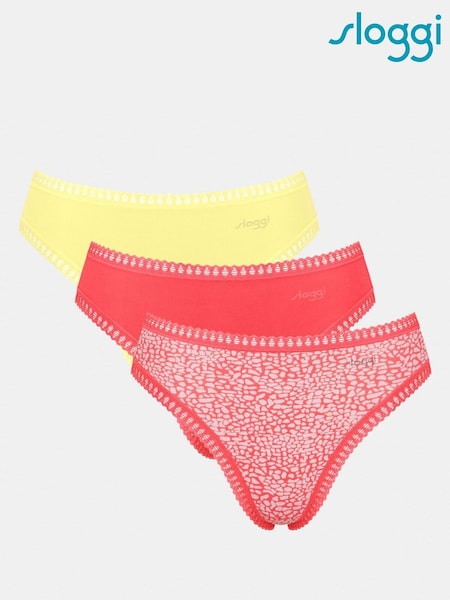 Sloggi GO Crush High Leg Briefs 3 Pack (AR4920) | £18