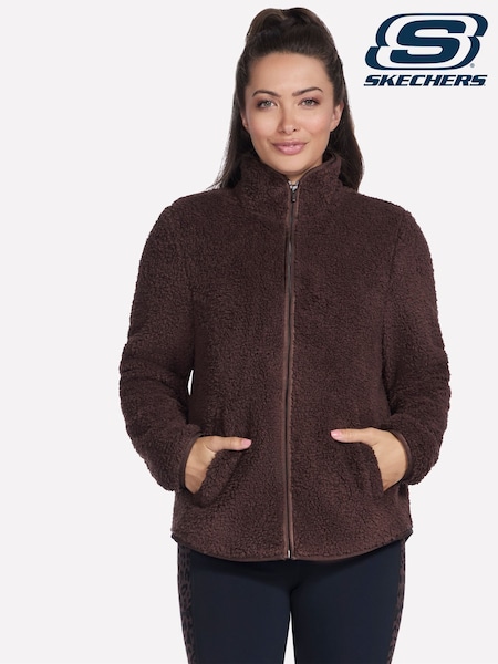 Skechers Brown Skech Sherpa Jacket (AR4988) | £49