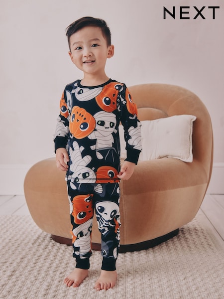 Black Fit Single Snuggle Pyjamas (9mths-10yrs) (AR6058) | £11 - £14