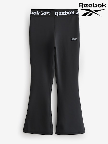 Reebok Logo Tape High Waisted Kick Flare Ribbed Legging (AR6102) | £15 - £21