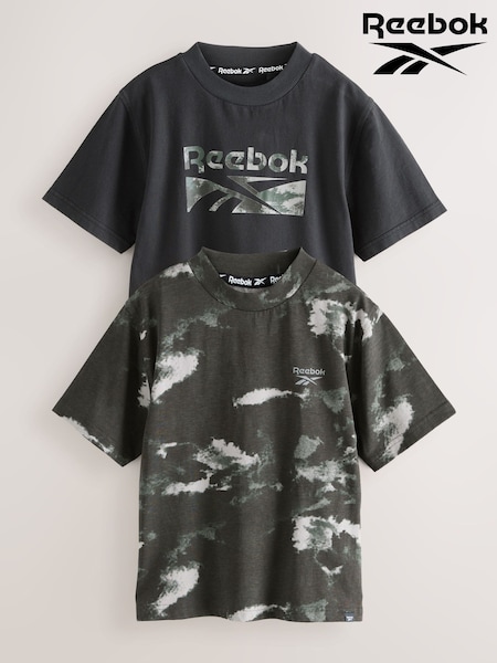 Reebok Short Sleeve Graphic Print T-Shirts 2 Pack (AR6137) | £18 - £24