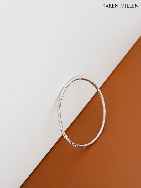 Karen Millen Tone Crystal Sprinkle Bangle (AR6179) | £55