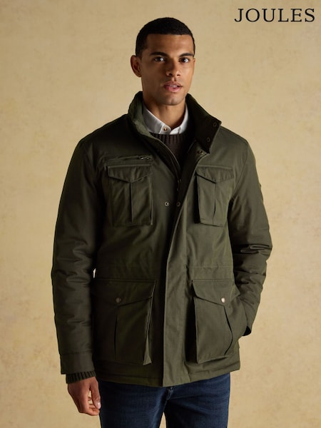 Beckett Green Waterproof Field Coat With Packable Hood (AR6224) | £149