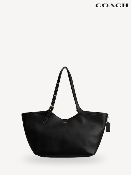 COACH Black Grain Leather Gramercy Tote (AR6452) | £495