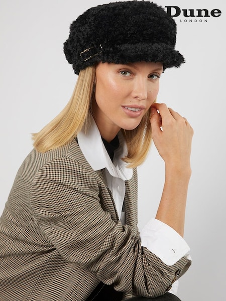 Dune London Black Fabby Baker Boy Cap (AR6468) | £45