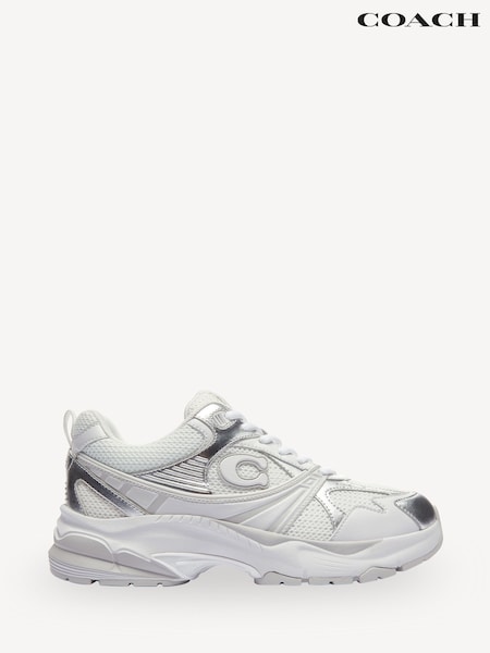 COACH Grey Mesh Sneakers (AR6473) | £195