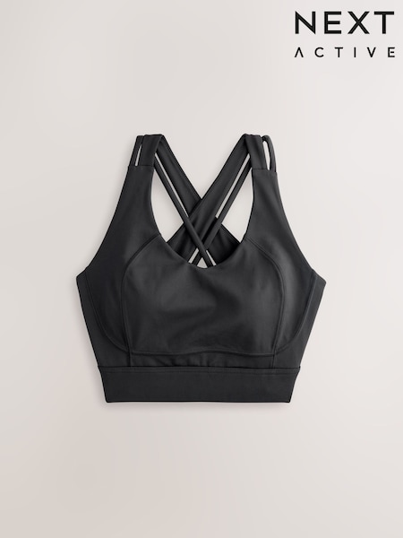 Black Active Fuller Bust Sports Bra (AR6566) | £24