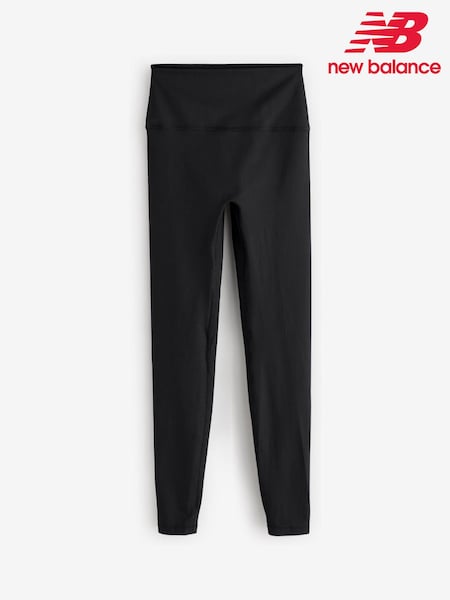 New Balance Black Womens Ribbed High Rise 27inch Leggings (AR6747) | £60