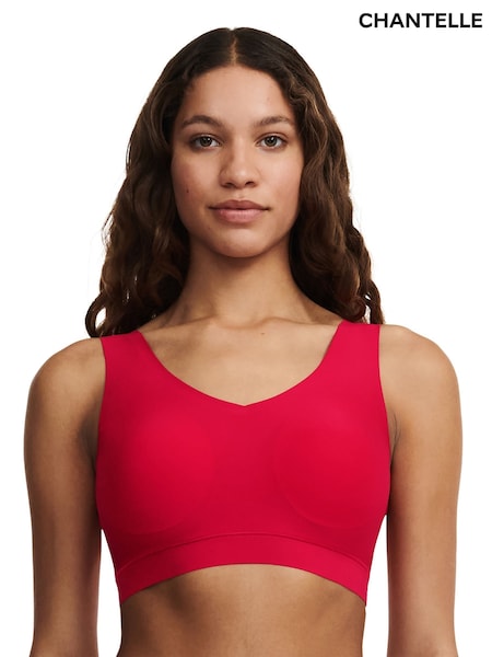 Chantelle Soft Stretch Seamless V-Neck Padded Crop Top (AR6892) | £44