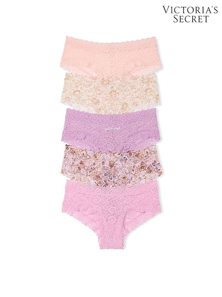 Victoria's Secret Pink/Puprle Cheeky 5 Pack Knickers (AR7207) | £27