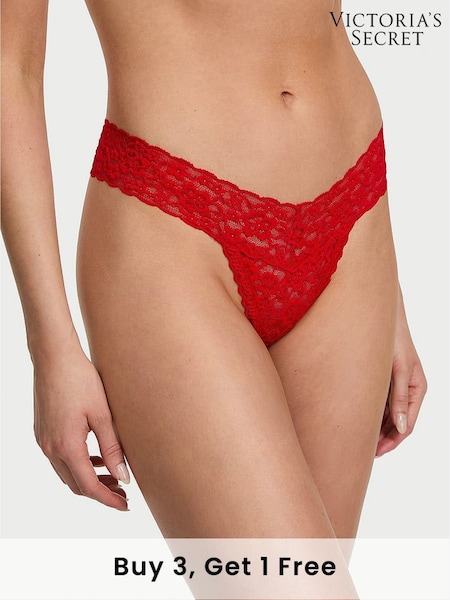 Victoria's Secret Lipstick Red Thong Knickers (AR7214) | £9