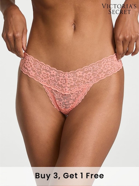 Victoria's Secret Peachy Orange Thong Strappy Back Knickers (AR7217) | £9