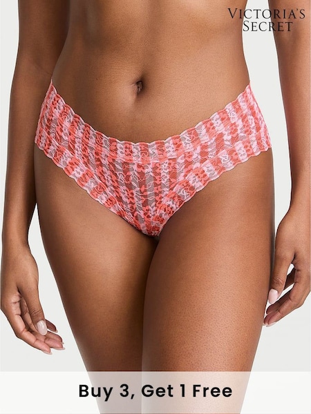 Victoria's Secret Pretty Blossom Pink Stripe Cheeky Knickers (AR7225) | £9